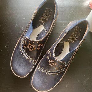 L'ARTISTE BURBANK CLOGS Navy Size 41